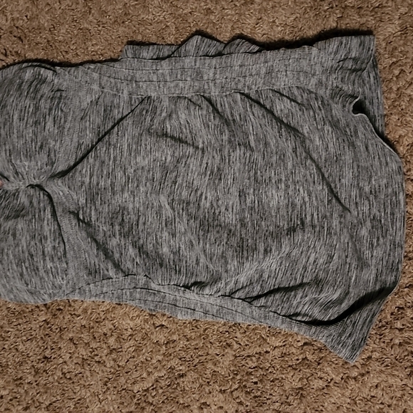 CHARLOTTE RUSSE SPORTS Gray Pink Neon Activewear Tank Top Size L - Picture 3 of 7